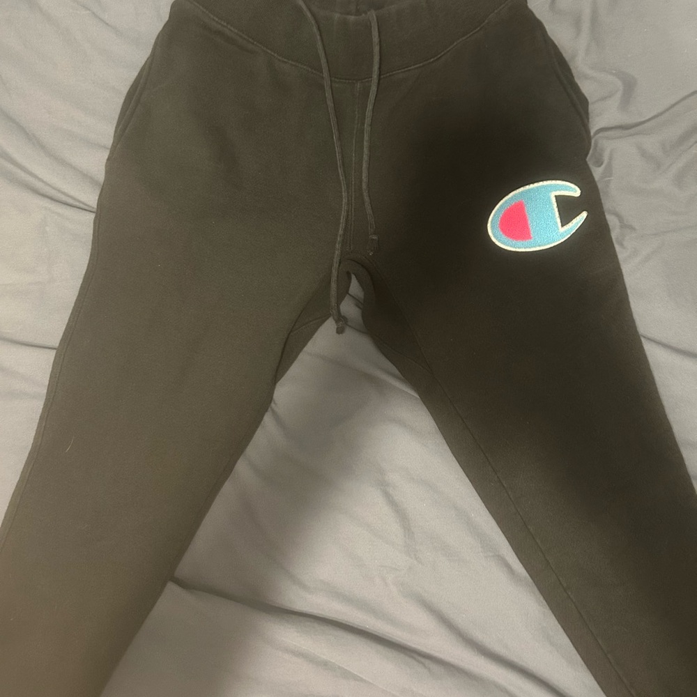 Champion Black Sweatpants Athletic Fit